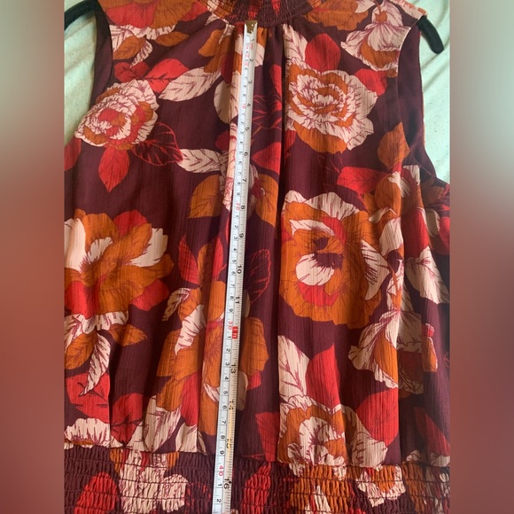 EUC MSK Ruffled Fall Floral Wedding Guest Dress Size XL - Picture 14 of 15